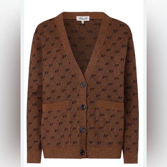 Baum Und Pferdgarten Sweaters - Baum und Pferdgarten Brown shimmer Cardigan Sweater size S NWT